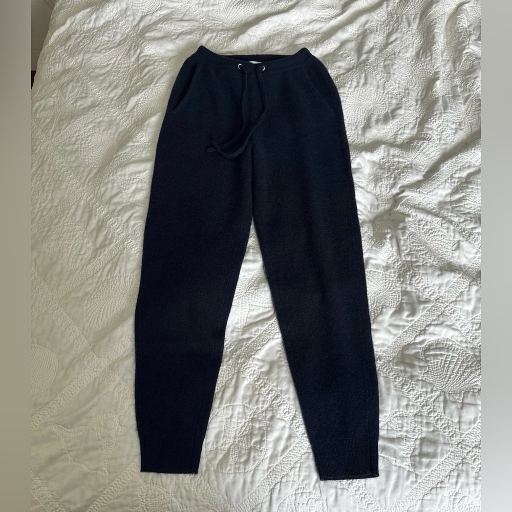 Filoro 2 Ply Cashmere Navy Pants Joggers Size XS